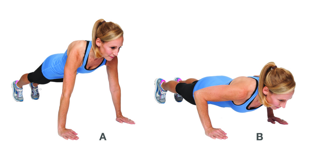 Push Up exercise for women