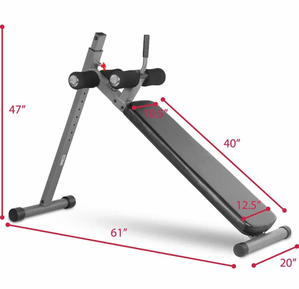 XMark 12 Position Ergonomic Adjustable Decline Ab Bench XM-4416